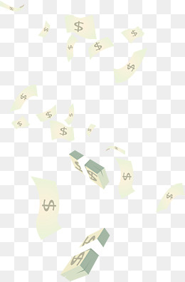 商务飘飞的票钱票矢量