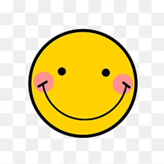 可爱金色笑脸表情