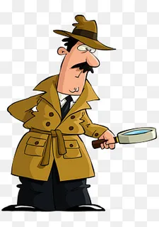 卡通侦探,免抠元素