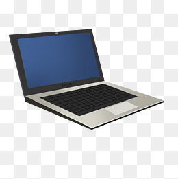 黑色的笔记本电脑插画