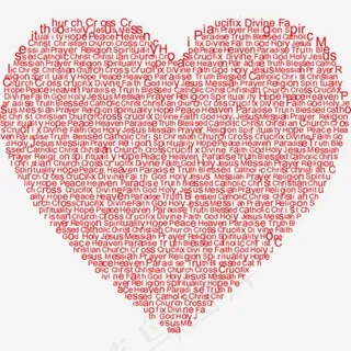 英文字母底纹心形