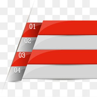 红色灰色标签,免抠元素