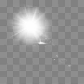 白色炫酷灯光光晕元素,免抠元素