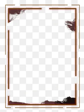 水墨中国风古典复古边框png下载,免抠元素