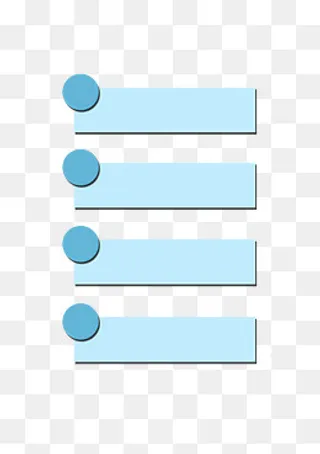 手绘蓝色几何标签,免抠元素