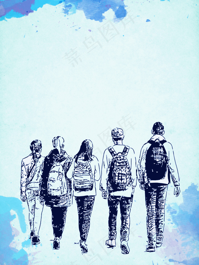 五四青年节宣传海报背景素材背景图片素材