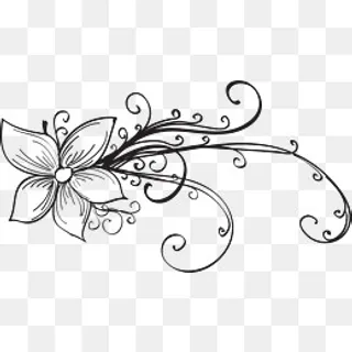 藤蔓矢量卡通纹身,免抠元素