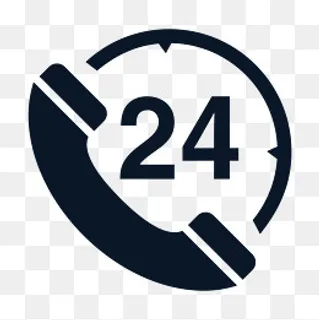 24小时手机拨打电话图标,免抠元素