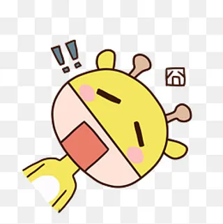 可爱卡通手绘表情包小鹿囧脸