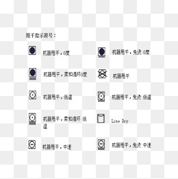 常见洗标,免抠元素(1000*1000px)psd模版下载