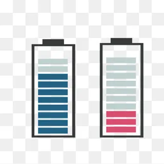 彩色电池占比,免抠元素