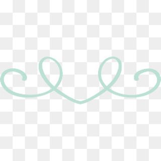 绿色爱心曲线,免抠元素