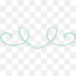 绿色爱心曲线,免抠元素