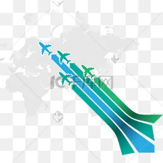 飞机跑道标签矢量图,免抠元素