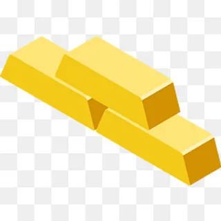 矢量手绘金块,免抠元素