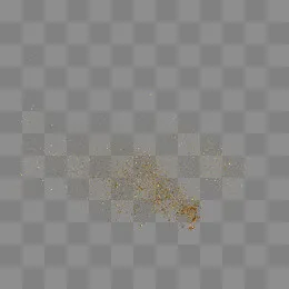 洒翻的金色粉末颗粒,免抠元素(2156*1562px)