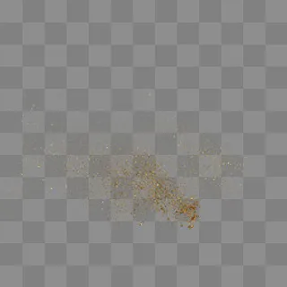 洒翻的金色粉末颗粒,免抠元素