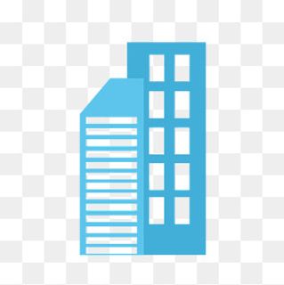 扁平化几何房子标志,免抠元素