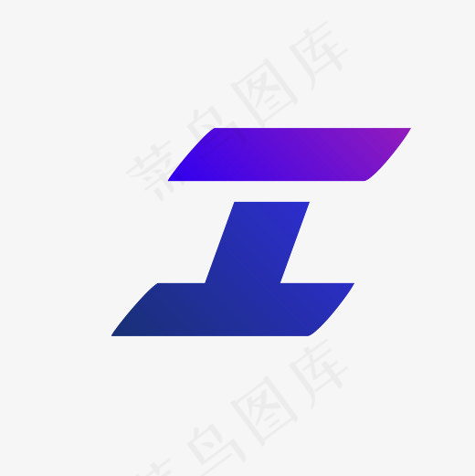 创意尖锐体字母I(2083*2083px)ai矢量模版下载