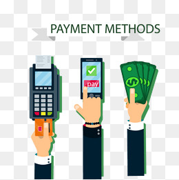 付款刷卡的手矢量图