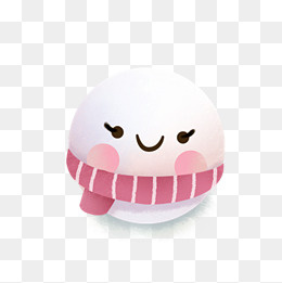 红色围巾卡通元宵佳节闹元宵,免抠元素