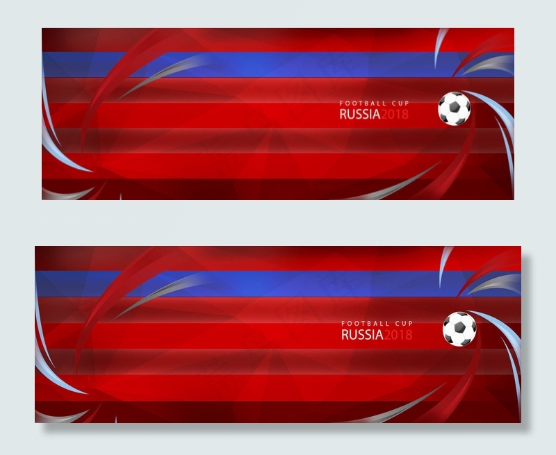 世界杯俄罗斯足球比赛简约红色背景背景图片素材