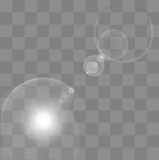 白色太阳光光圈线框,免抠元素