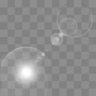 白色太阳光光圈线框,免抠元素