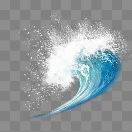 蓝色海浪白色浪花元素,免抠元素(2000*2000px)psd模版下载