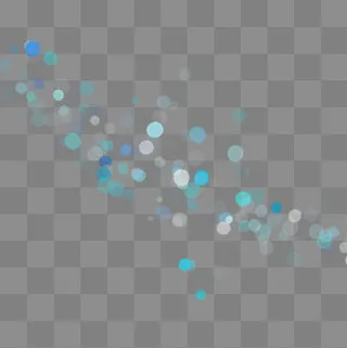 光点光晕蓝色清新元素,免抠元素