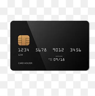 黑灰色日常银行卡模型,免抠元素