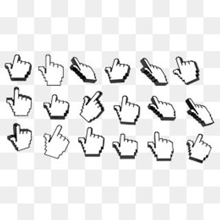 立体鼠标指针,免抠元素