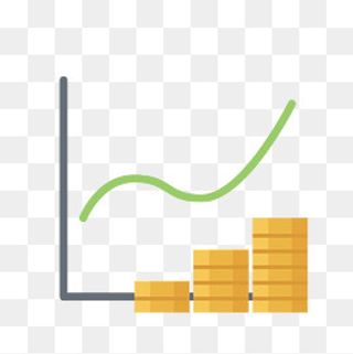 卡通资金增长分析矢量图标免抠图,免抠元素