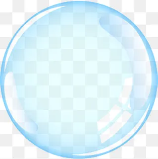 单独一个矢量透明气泡,免抠元素
