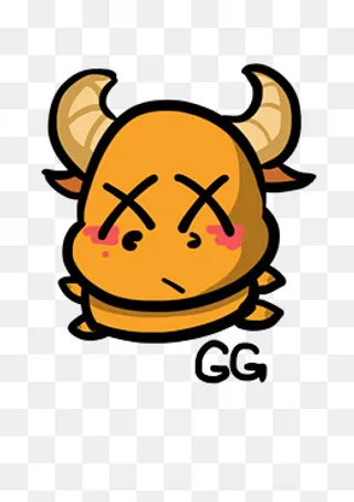 小牛Q版卡通角色动物形象聊天表,免抠元素