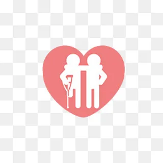 全国助残日关爱残疾人士PNG图片,免抠元素