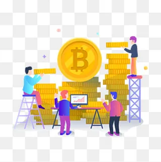 创意卡通金融交易迷你人物,免抠元素