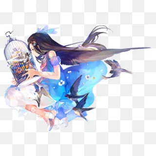 鸟笼和少女 鸟笼和少女