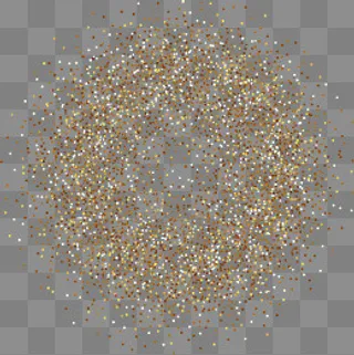 粉末矢量卡通风格金粉,免抠元素