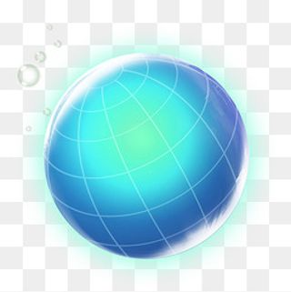 蓝色科技炫彩动感球png下载,免抠元素
