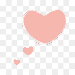 可爱简约心形对话框