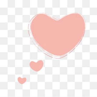 可爱简约心形对话框