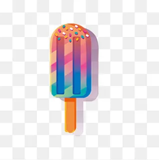 夏天卡通雪糕清凉矢量图,免抠元素