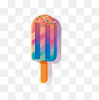 夏天卡通雪糕清凉矢量图,免抠元素