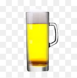 酒杯实物透明玻璃酒杯大啤酒杯(2000*2000px)psd模版下载