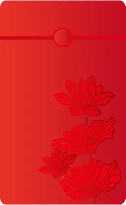 打开的荷花红包,免抠元素(1896*3065px)ai矢量模版下载