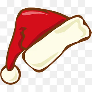 红色卡通圣诞帽,免抠元素