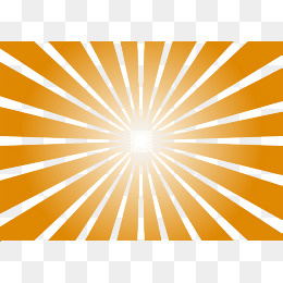 黄色发散矢量背景,免抠元素