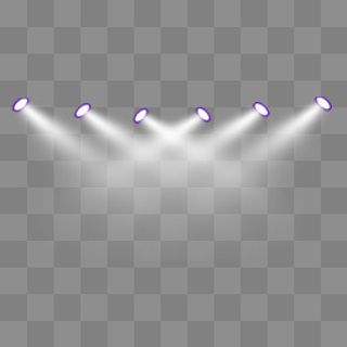 白色灯光,免抠元素