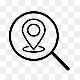 黑色简约搜索符号,免抠元素